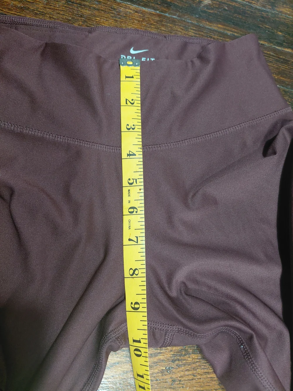 Nike Plum High-Rise Performance DRI-FIT Leggings with Script Logo